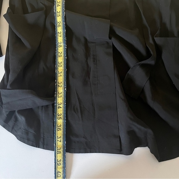 Alonne Long Sleeve Half Buttom Down Adjustable Waist Dress Black XL Large - Picture 5 of 10